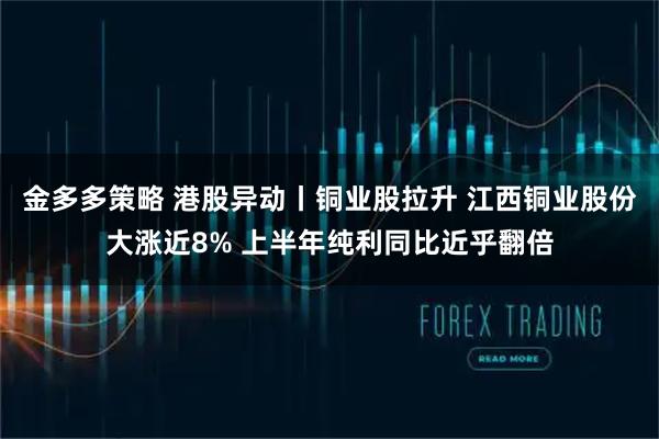 金多多策略 港股异动丨铜业股拉升 江西铜业股份大涨近8% 上半年纯利同比近乎翻倍